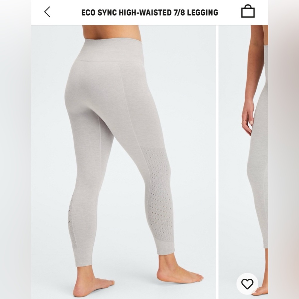 NWT. Fabletics eco sync high waisted 7/8 legging.